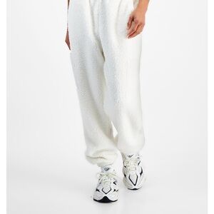 Hippie Rose Cream Sherpa Jogger Pants - Plush Lounge Track Pants